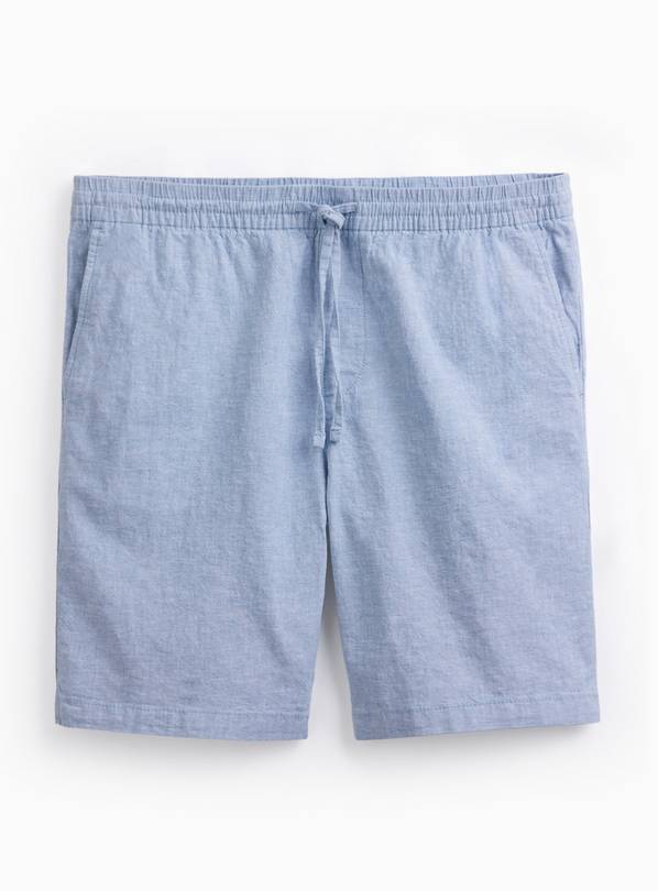 Light Blue Linen Shorts 32